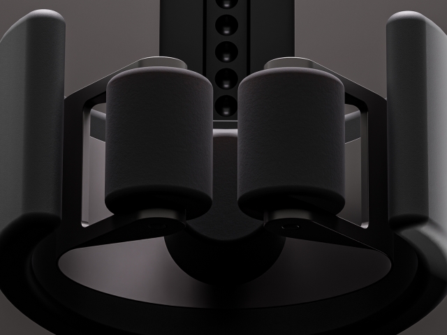 Detailansicht-von-Angelroutenhalter-vom-Produkt-Kraken-in-matt-schwarz