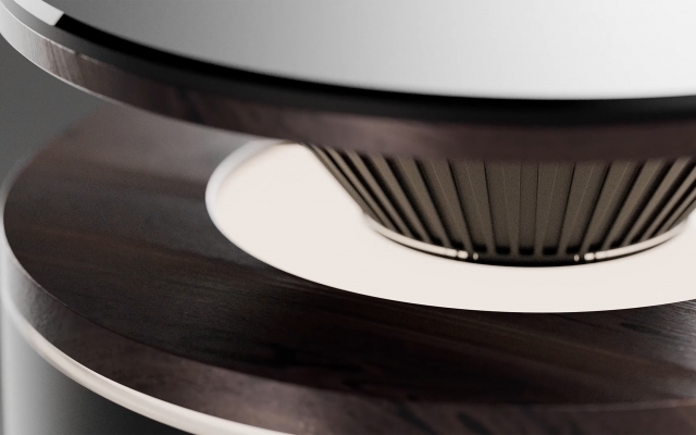 Detailansicht-Produkt-Kraken-oberer-Teil-mit-elegantem-dunklen-Holz-indirekter-Lichtquelle-und-etwas-Metall