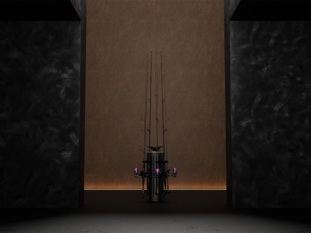 Produkt-Kraken-zwischen-zwei-schwarzen-Waenden-mit-indirektem-orangenen-Licht-Bild-ist-sehr-dunkel